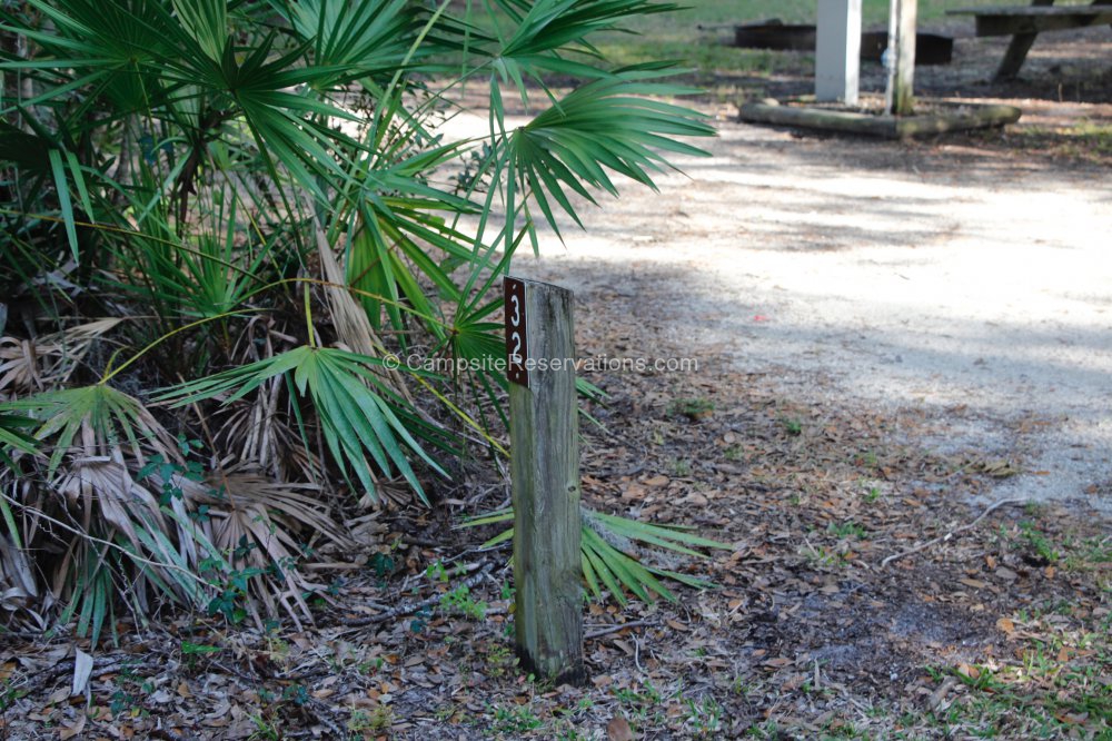 Photo of Campsite 32 in Lake Manatee State Park Campground at Lake